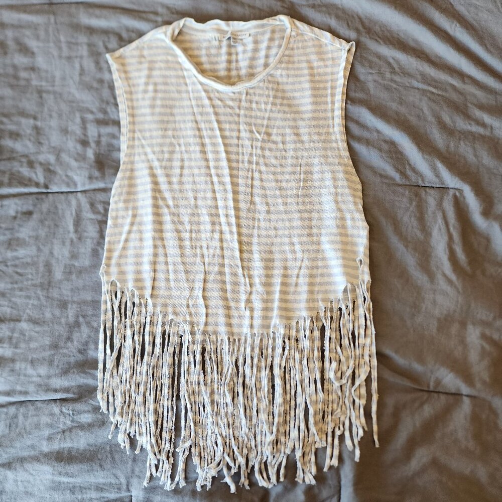 Rebecca Minkoff Striped Festival Tank - Light Blue & Ivory Striped - XXS